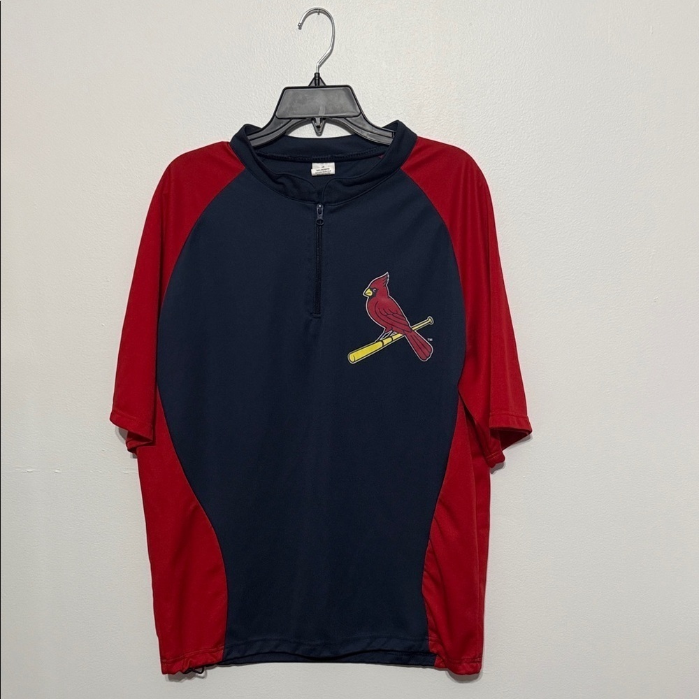 St. Louis Cardinals quarter zip up short sleeve pullover